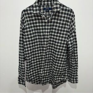 Ralph Lauren Black and White Plaid Men's Shirt